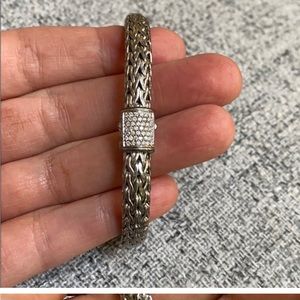 John Hardy Classic Chain Bracelet w/Diamonds